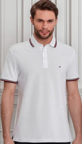 CAMISETA POLO TOMMY HILFIGER MASCULINO SLIM FIT COR BRANCA