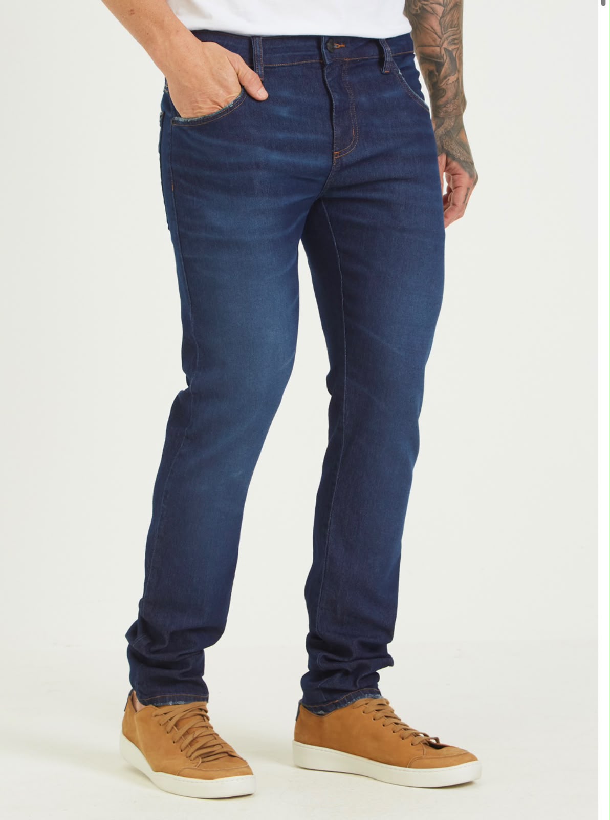 CALÇA JEANS FORUM MASCULINO SKINNY COR INDIGO