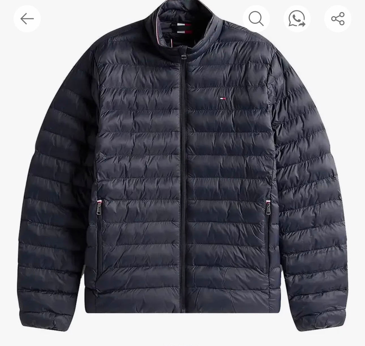 JAQUETA PUFFER TOMMY HILFIGER MASCULINO COR AZUL MARINHO