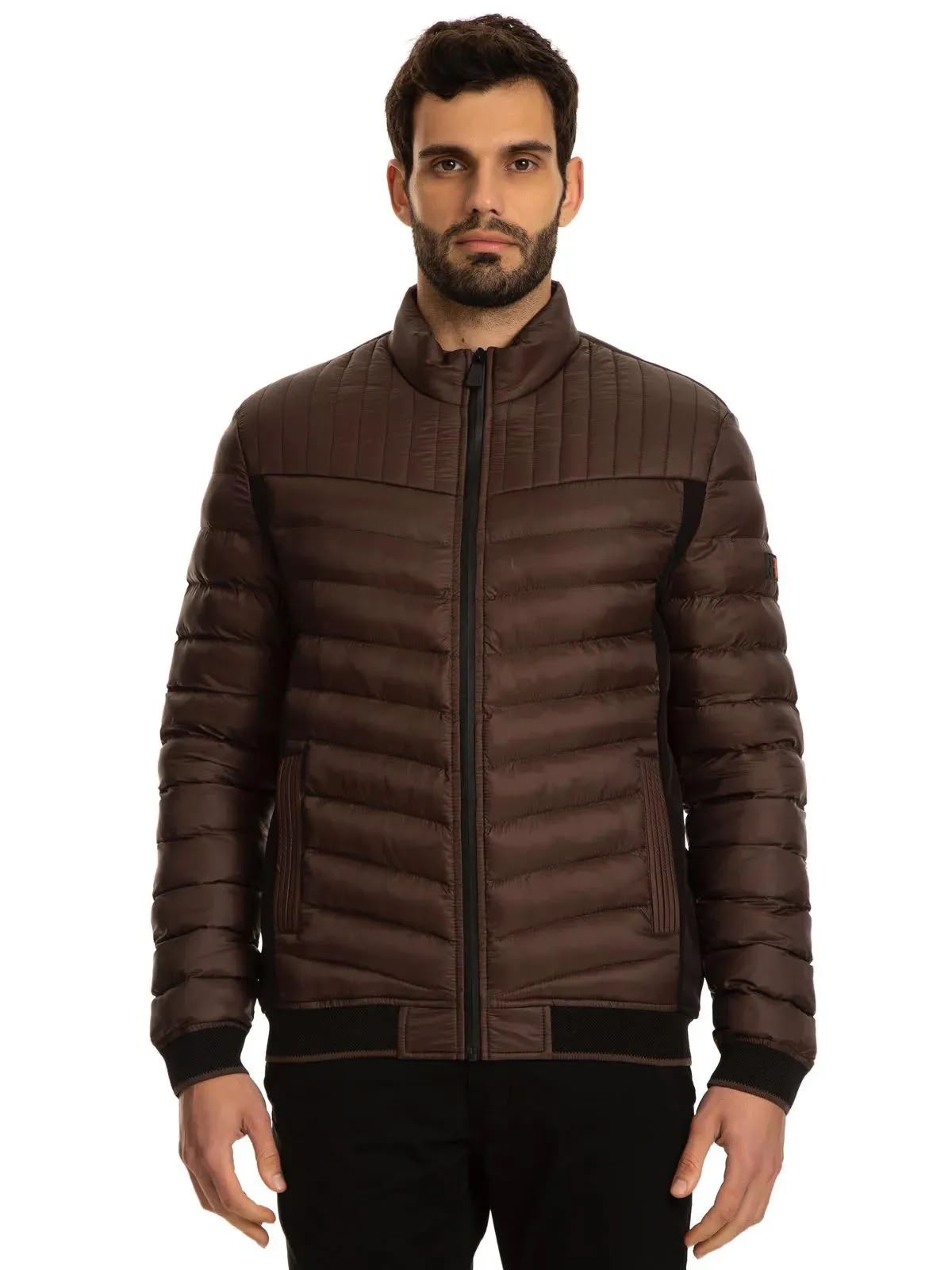 JAQUETA PUFFER JAB MASCULINO COR MARROM
