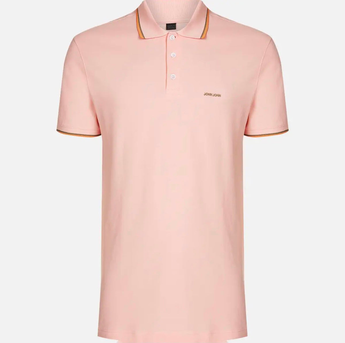 CAMISETA POLO JOHN JOHN MASCULINO REGULAR FIT COR LARANJA