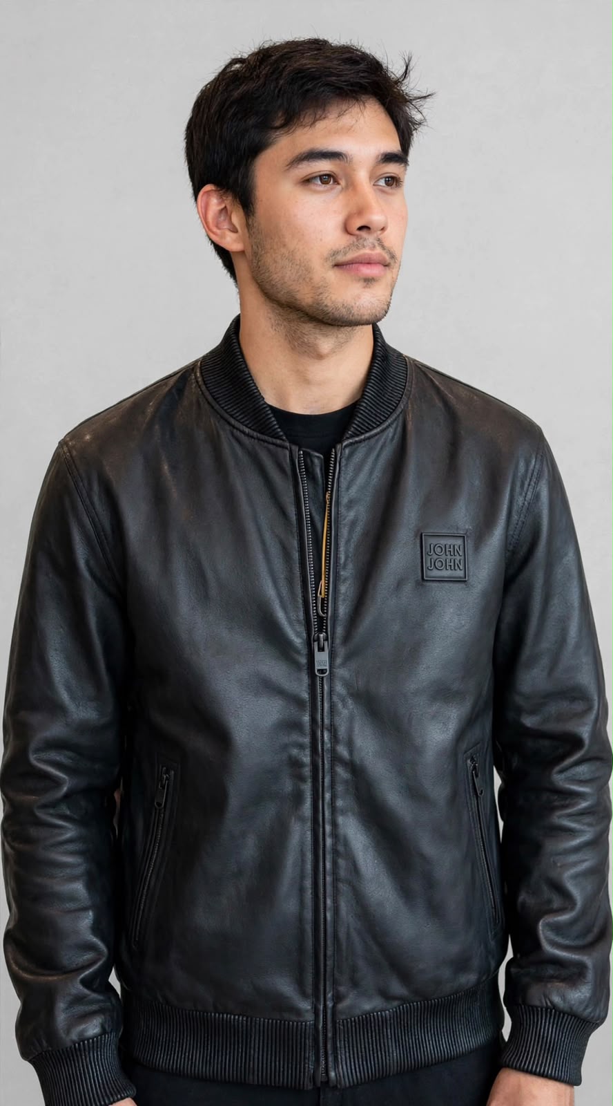 JAQUETA COURO JOHN JOHN MASCULINO COR PRETO