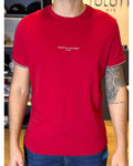 CAMISETA ESTAMPADA TOMMY HILFIGER MASCULINO SLIM FIT COR VERMELHO