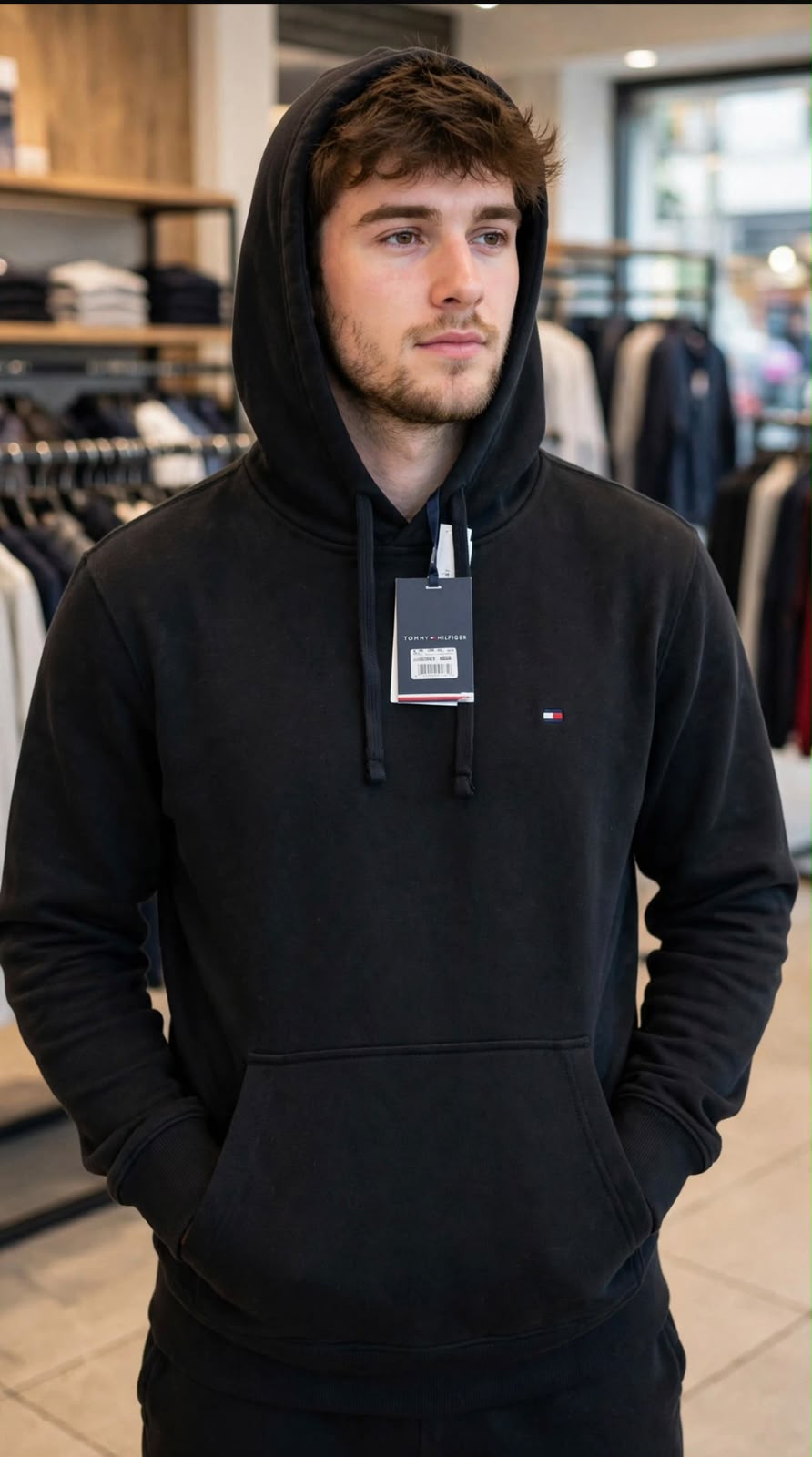 BLUSA MOLETOM TOMMY HILFIGER MASCULINO COR PRETO
