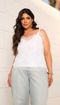 BLUSINHA DE RENDA COR BRANCO, DIVA`S VOGA
