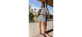 Conjunto De Shorts Cor Azul Claro Feminino Valentina Ferreira