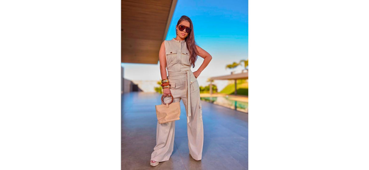 Macacão Valentina Ferreira Cor Off-White